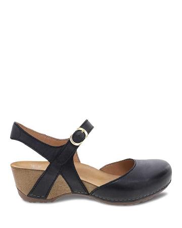 Talons Dansko Tiffani Milled Burnished Femme Noir | FR 718WNB